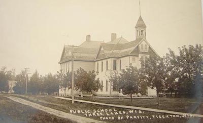 Three Lakes School in 1912
